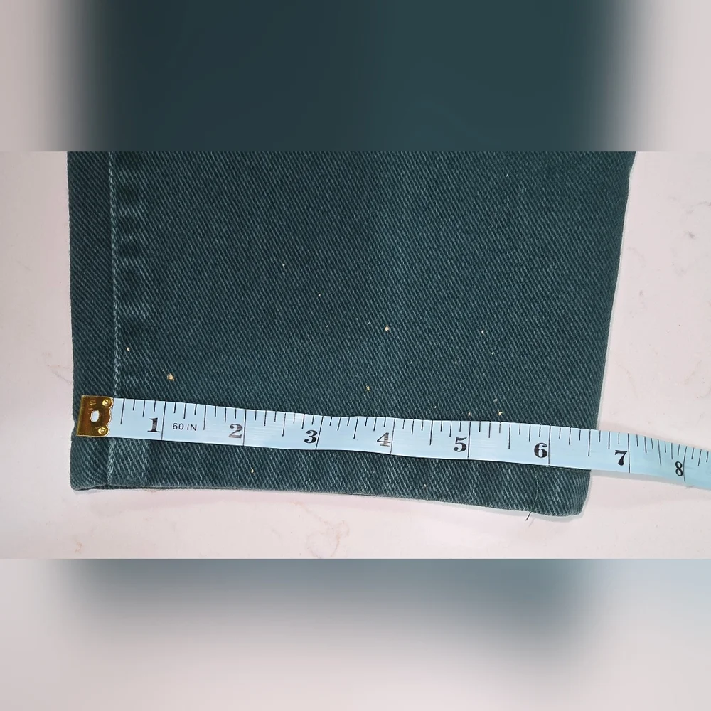 VTG Y2K 90s IVY BROWN Dark Green Women’s Jeans Made in‎ USA